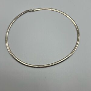 EUC~ Vintage Omega Chain 925 Sterling Silver Italy Necklace 16"